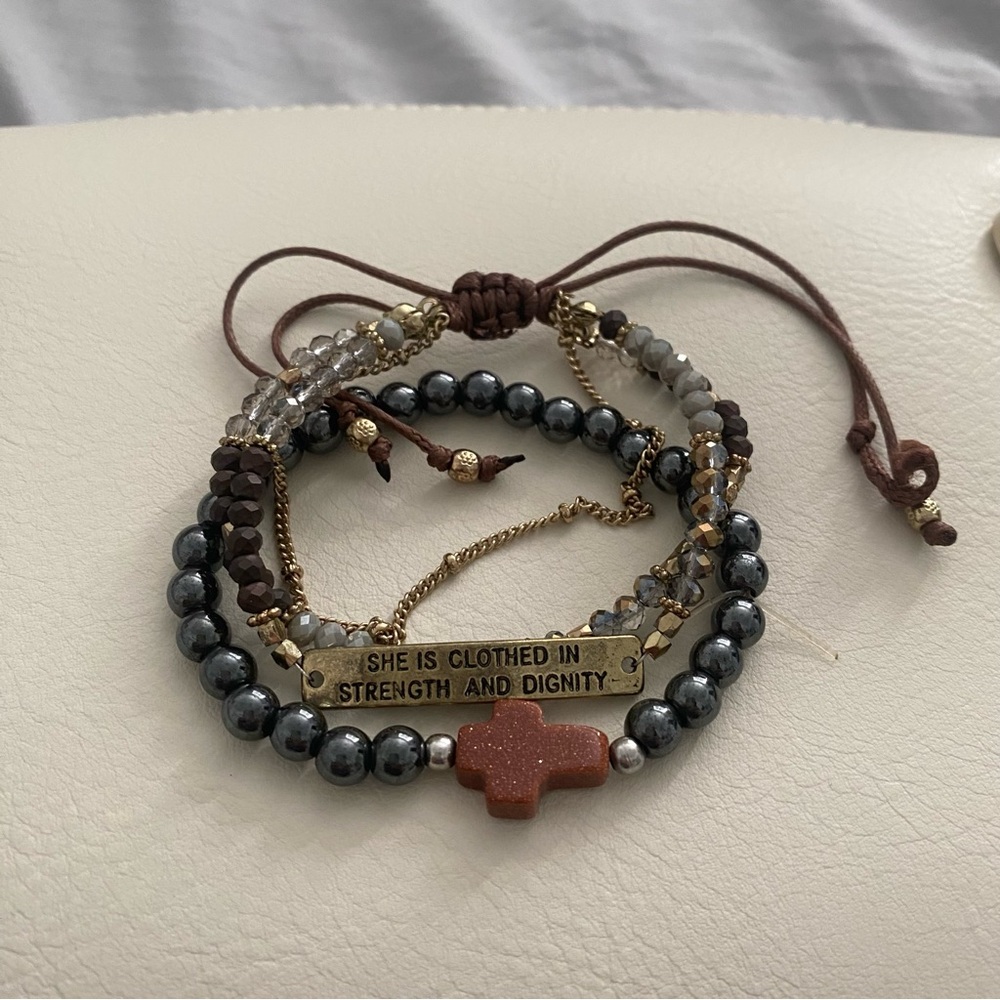 Inspirational Beaded Bracelet Set